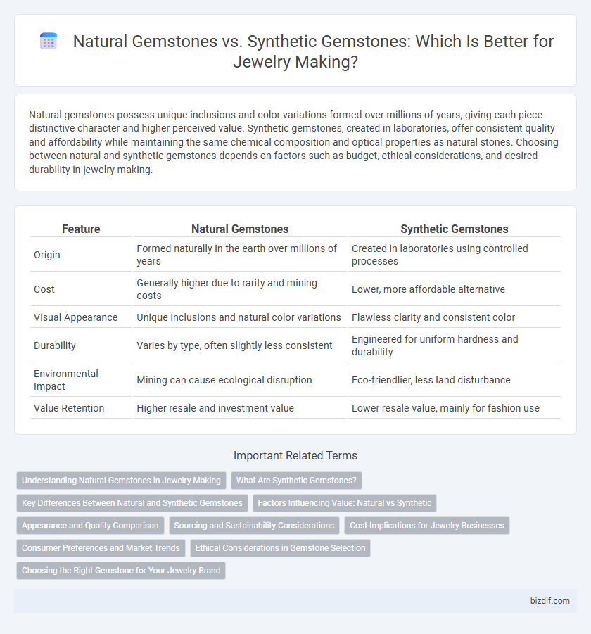 Natural Gemstones vs. Synthetic Gemstones: Which Is Better for Jewelry Making?