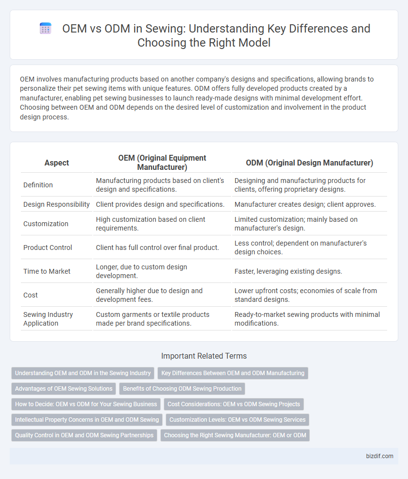 OEM vs ODM in Sewing: Understanding Key Differences and Choosing the Right Model