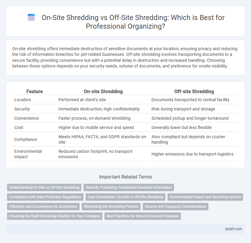 On-Site Shredding vs Off-Site Shredding: Which is Best for Professional Organizing?