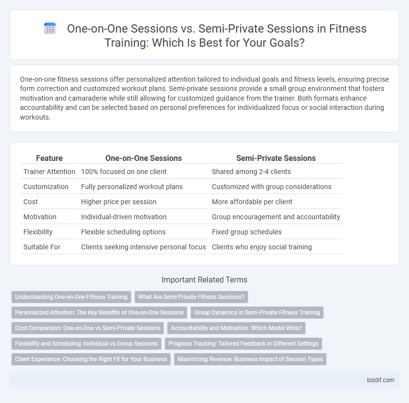One-on-One Sessions vs. Semi-Private Sessions in Fitness Training: Which Is Best for Your Goals?