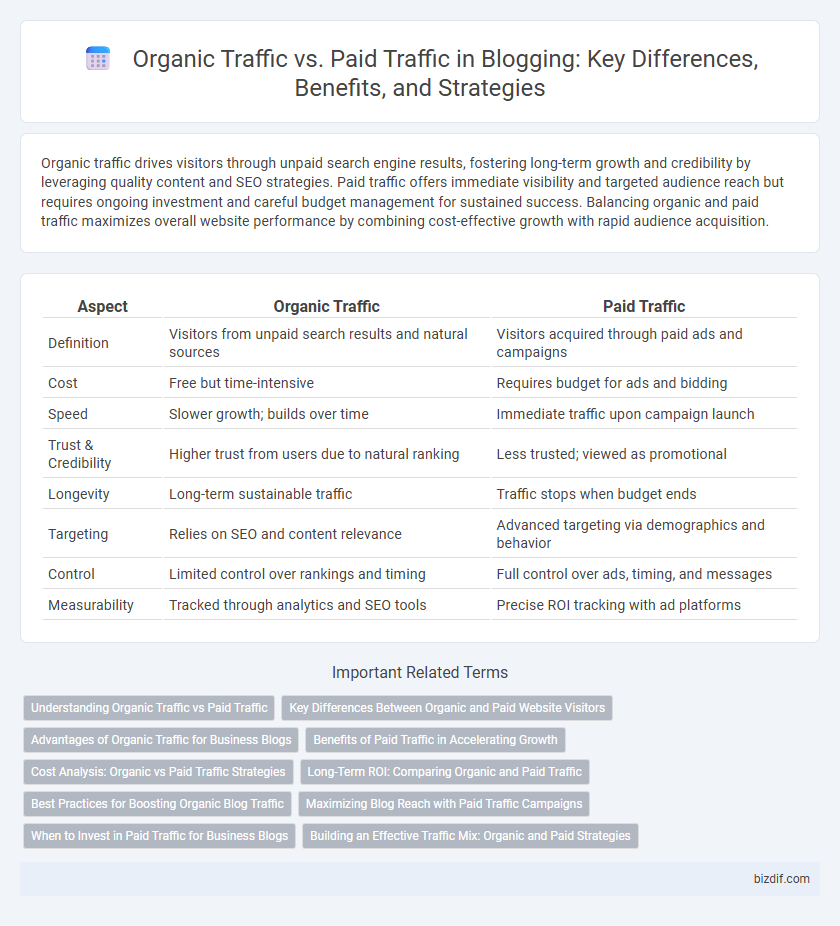 Organic Traffic vs. Paid Traffic in Blogging: Key Differences, Benefits, and Strategies