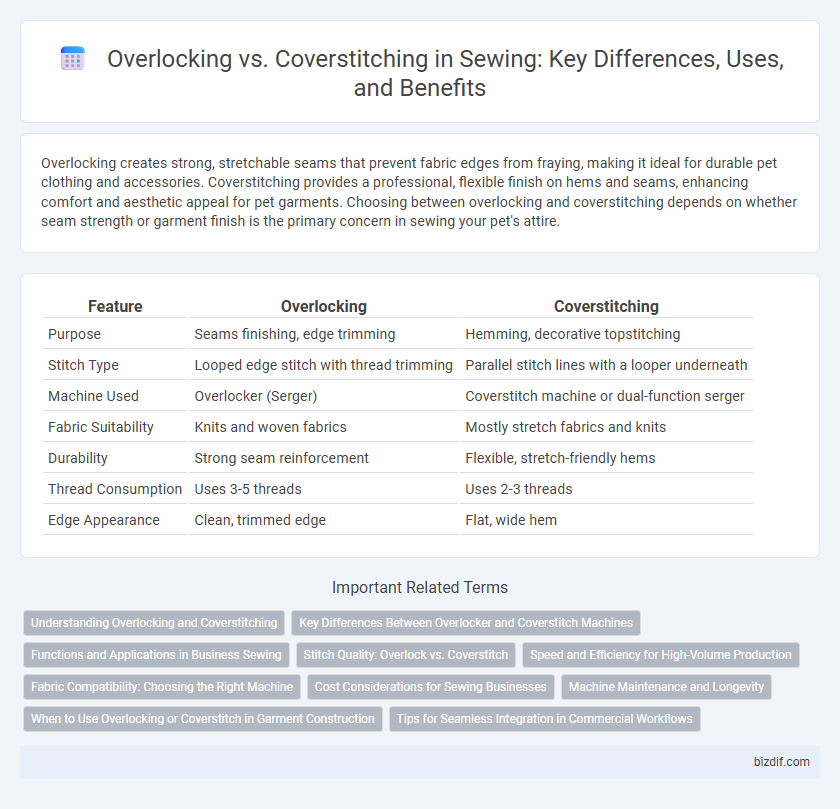 Overlocking vs. Coverstitching in Sewing: Key Differences, Uses, and Benefits