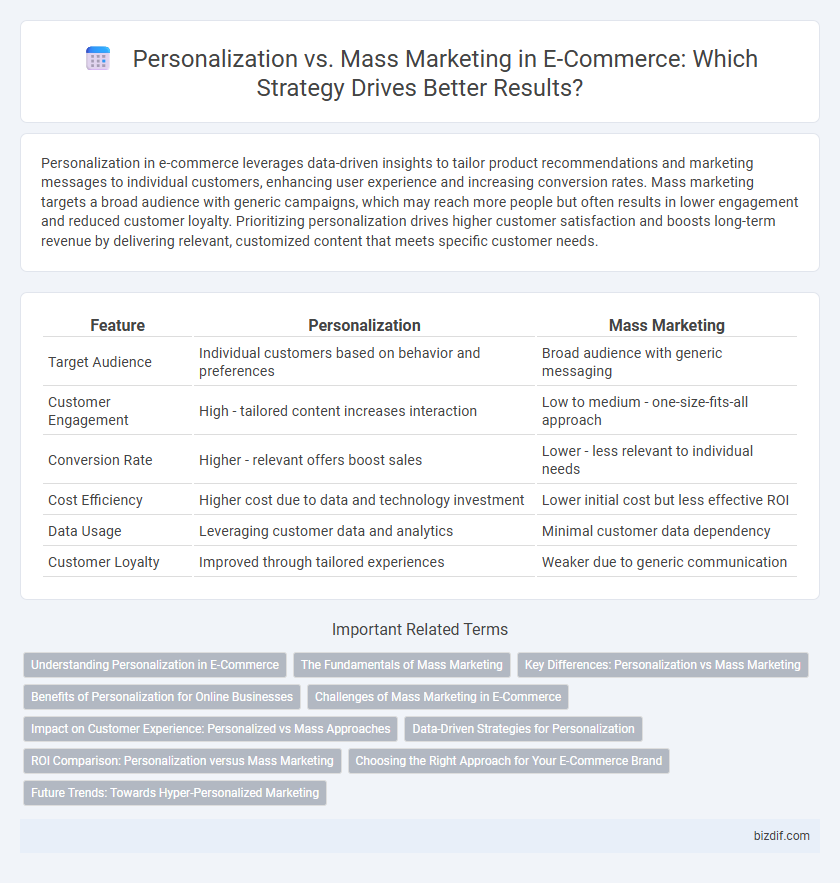 Personalization vs. Mass Marketing in E-Commerce: Which Strategy Drives Better Results?