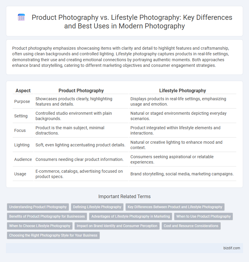 Product Photography vs. Lifestyle Photography: Key Differences and Best Uses in Modern Photography