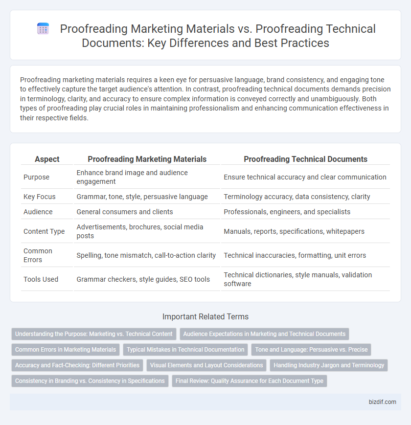 Proofreading Marketing Materials vs. Proofreading Technical Documents: Key Differences and Best Practices