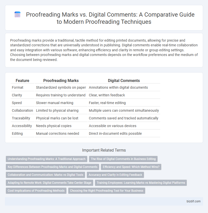 Proofreading Marks vs. Digital Comments: A Comparative Guide to Modern Proofreading Techniques
