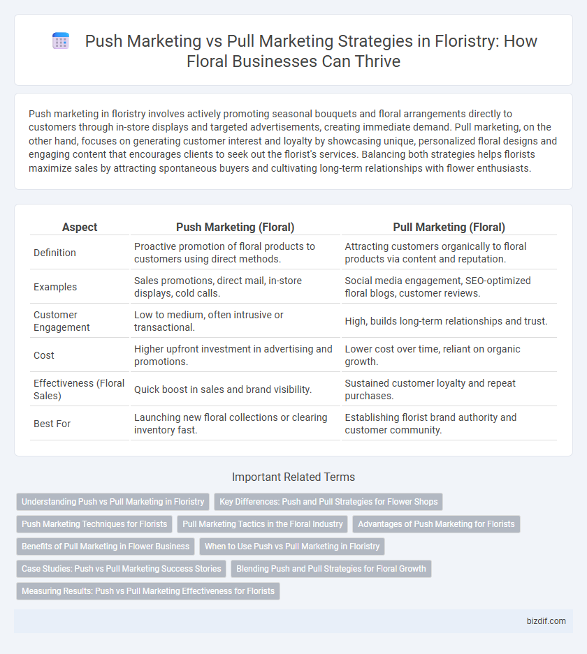 Push Marketing vs Pull Marketing Strategies in Floristry: How Floral Businesses Can Thrive