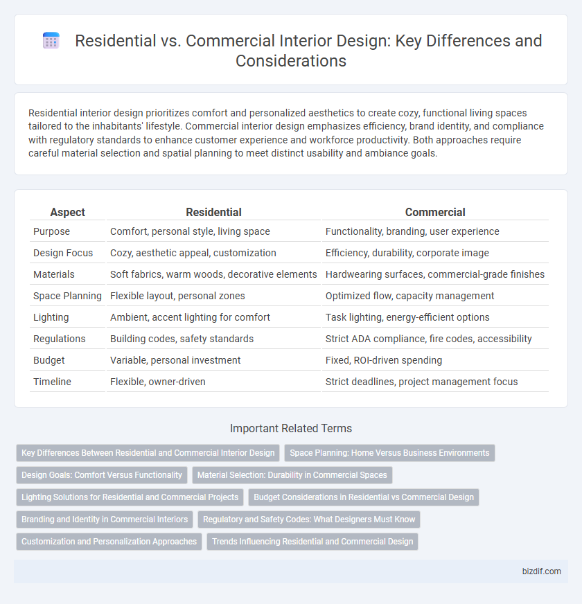 Residential vs. Commercial Interior Design: Key Differences and Considerations