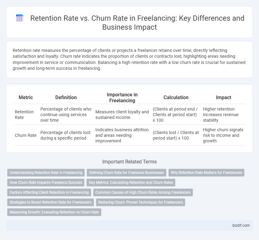 Retention Rate vs. Churn Rate in Freelancing: Key Differences and Business Impact
