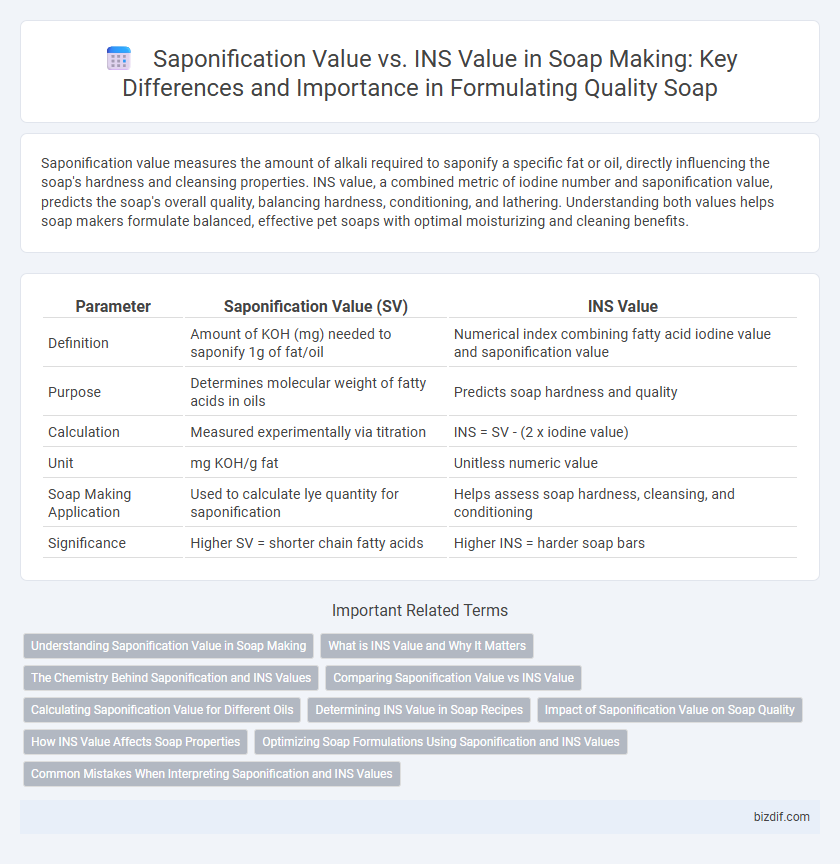 Saponification Value vs. INS Value in Soap Making: Key Differences and Importance in Formulating Quality Soap
