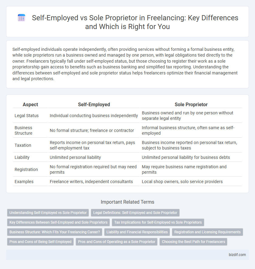 Self-Employed vs Sole Proprietor in Freelancing: Key Differences and Which is Right for You