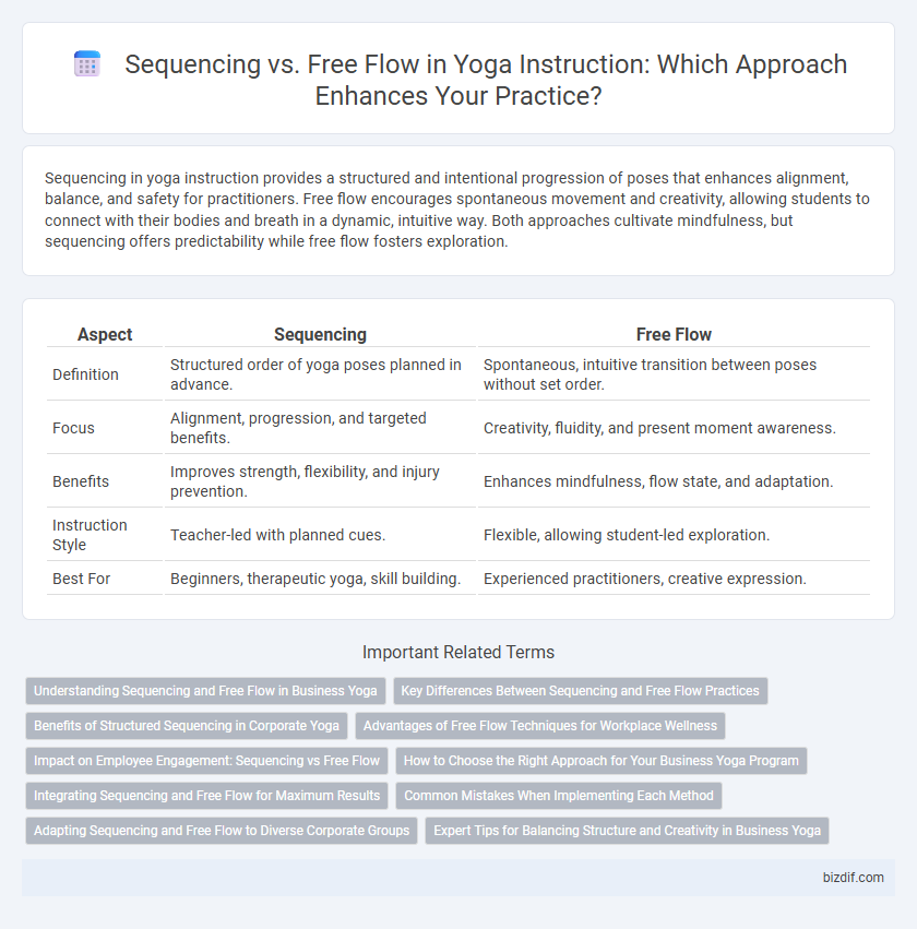 Sequencing vs. Free Flow in Yoga Instruction: Which Approach Enhances Your Practice?