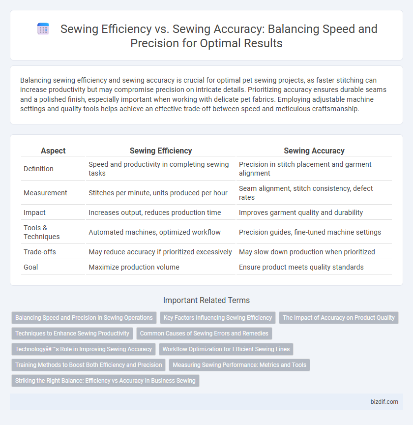 Sewing Efficiency vs. Sewing Accuracy: Balancing Speed and Precision for Optimal Results