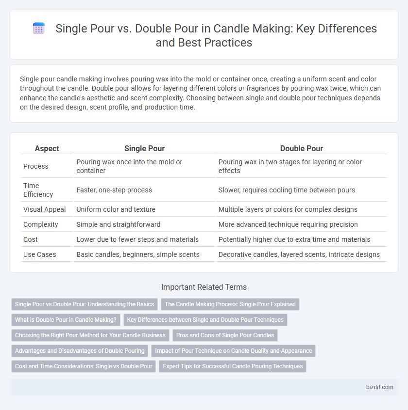 Single Pour vs. Double Pour in Candle Making: Key Differences and Best Practices