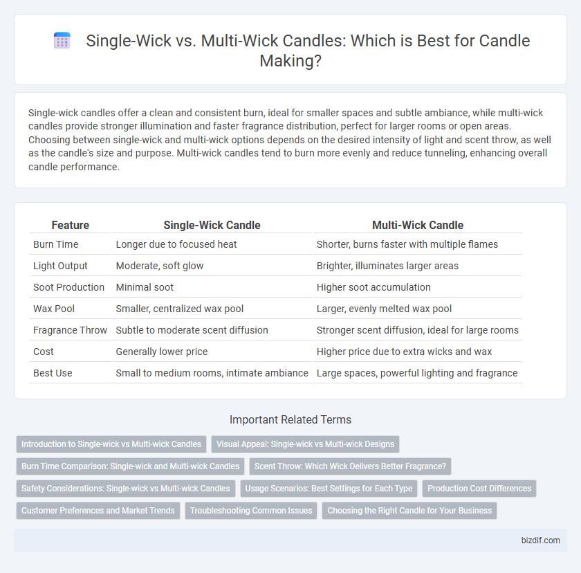 Single-Wick vs. Multi-Wick Candles: Which is Best for Candle Making?