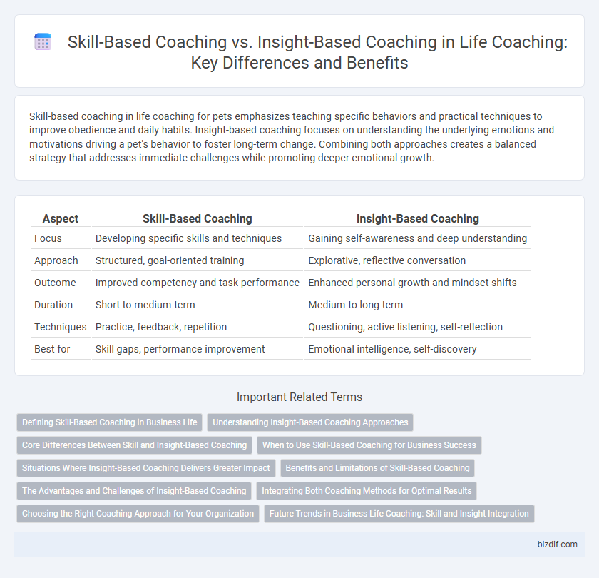 Skill-Based Coaching vs. Insight-Based Coaching in Life Coaching: Key Differences and Benefits