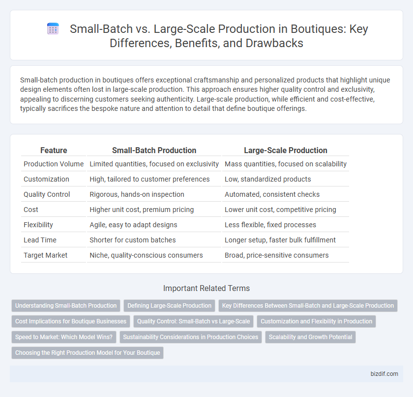 Small-Batch vs. Large-Scale Production in Boutiques: Key Differences, Benefits, and Drawbacks
