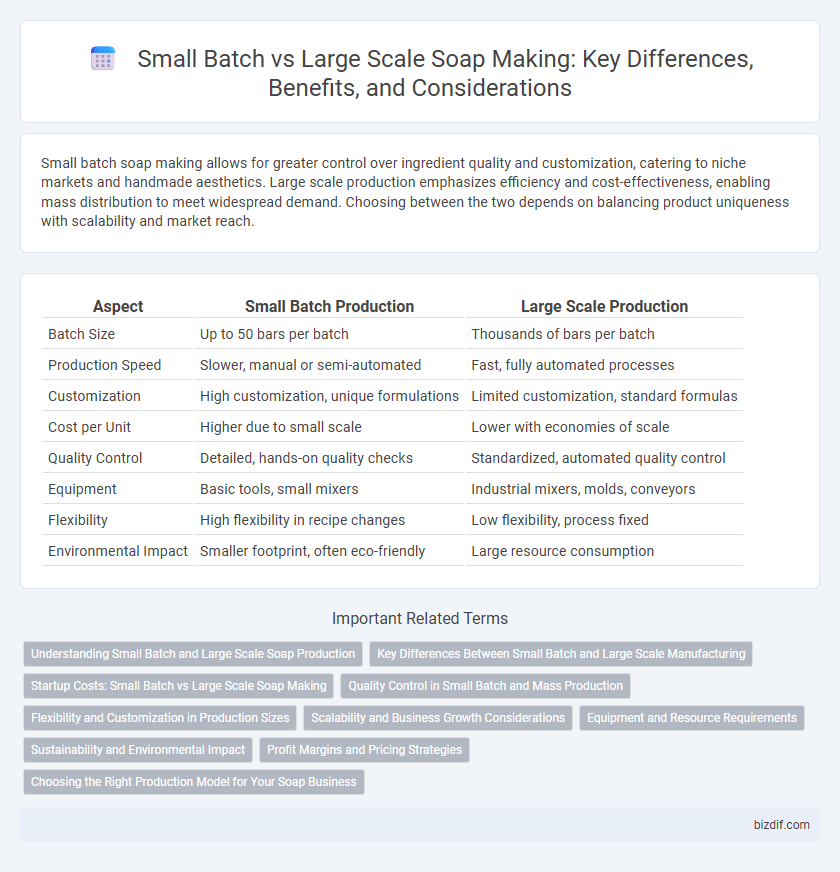 Small Batch vs Large Scale Soap Making: Key Differences, Benefits, and Considerations