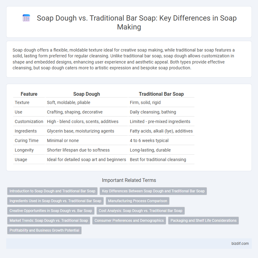 Soap Dough vs. Traditional Bar Soap: Key Differences in Soap Making