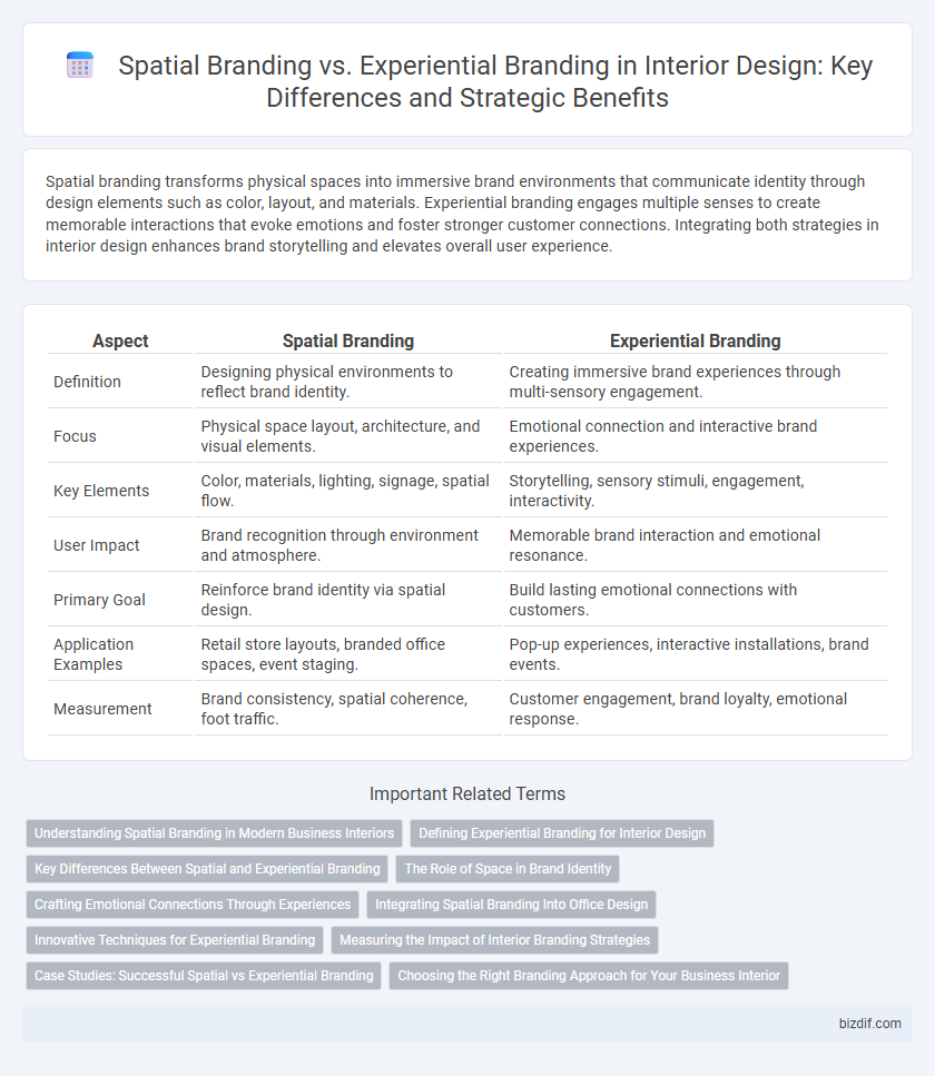 Spatial Branding vs. Experiential Branding in Interior Design: Key Differences and Strategic Benefits