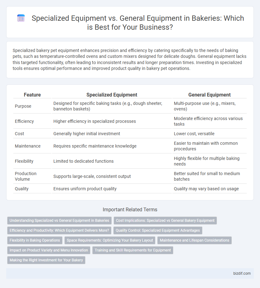 Specialized Equipment vs. General Equipment in Bakeries: Which is Best for Your Business?