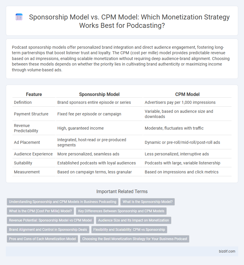 Sponsorship Model vs. CPM Model: Which Monetization Strategy Works Best for Podcasting?