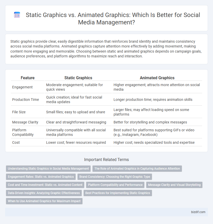 Static Graphics vs. Animated Graphics: Which Is Better for Social Media Management?
