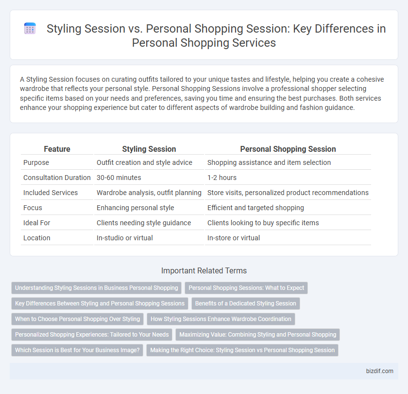 Styling Session vs. Personal Shopping Session: Key Differences in Personal Shopping Services