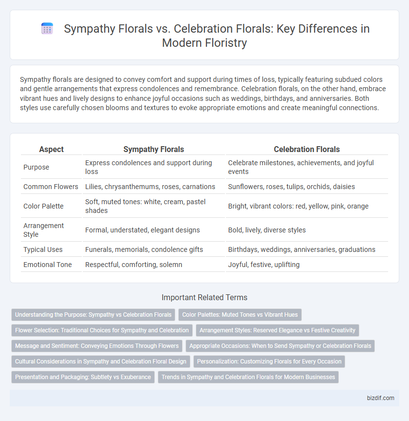 Sympathy Florals vs. Celebration Florals: Key Differences in Modern Floristry