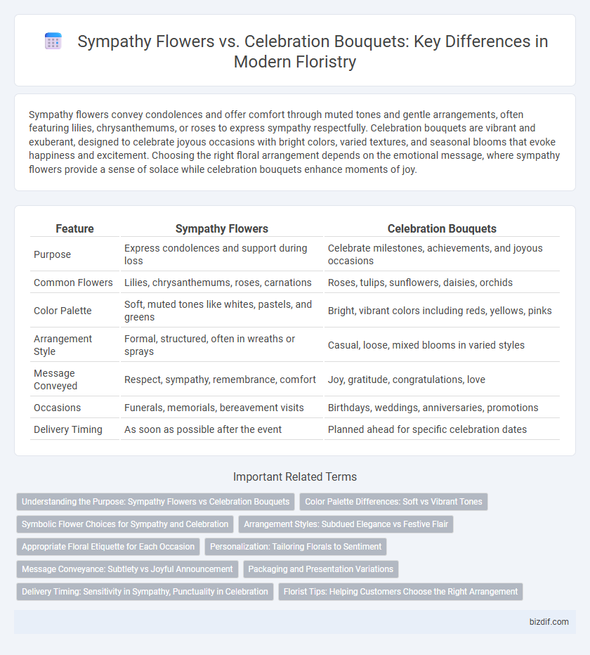 Sympathy Flowers vs. Celebration Bouquets: Key Differences in Modern Floristry
