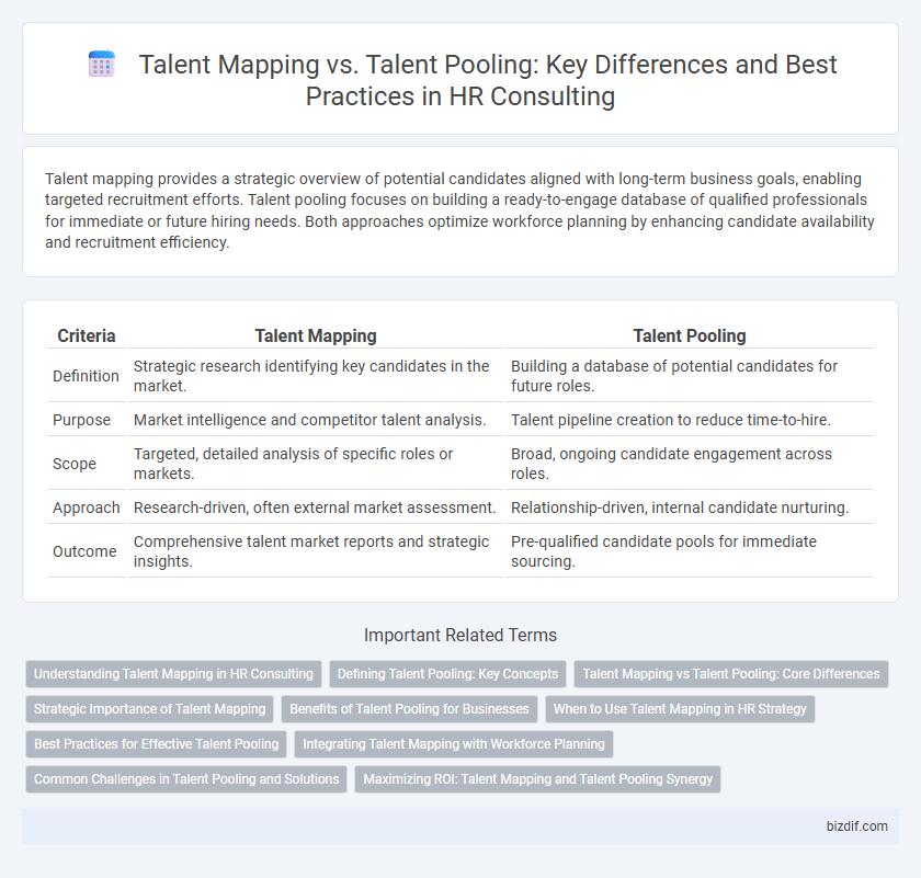 Talent Mapping vs. Talent Pooling: Key Differences and Best Practices in HR Consulting