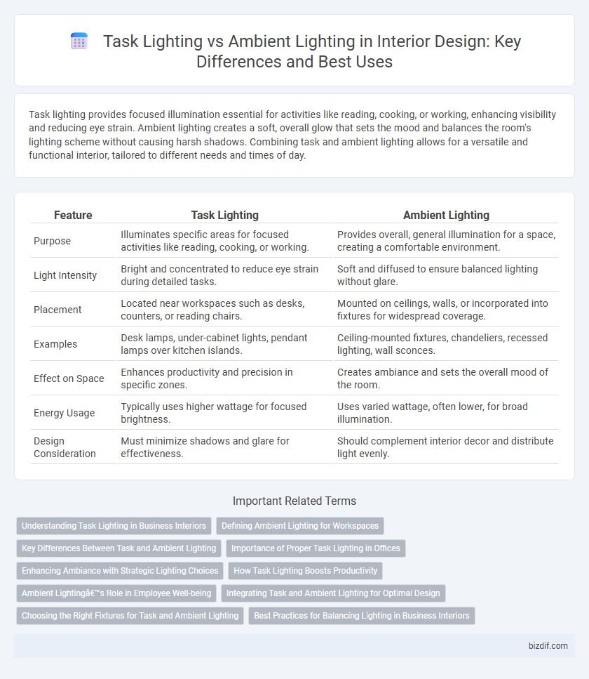 Task Lighting vs Ambient Lighting in Interior Design: Key Differences and Best Uses