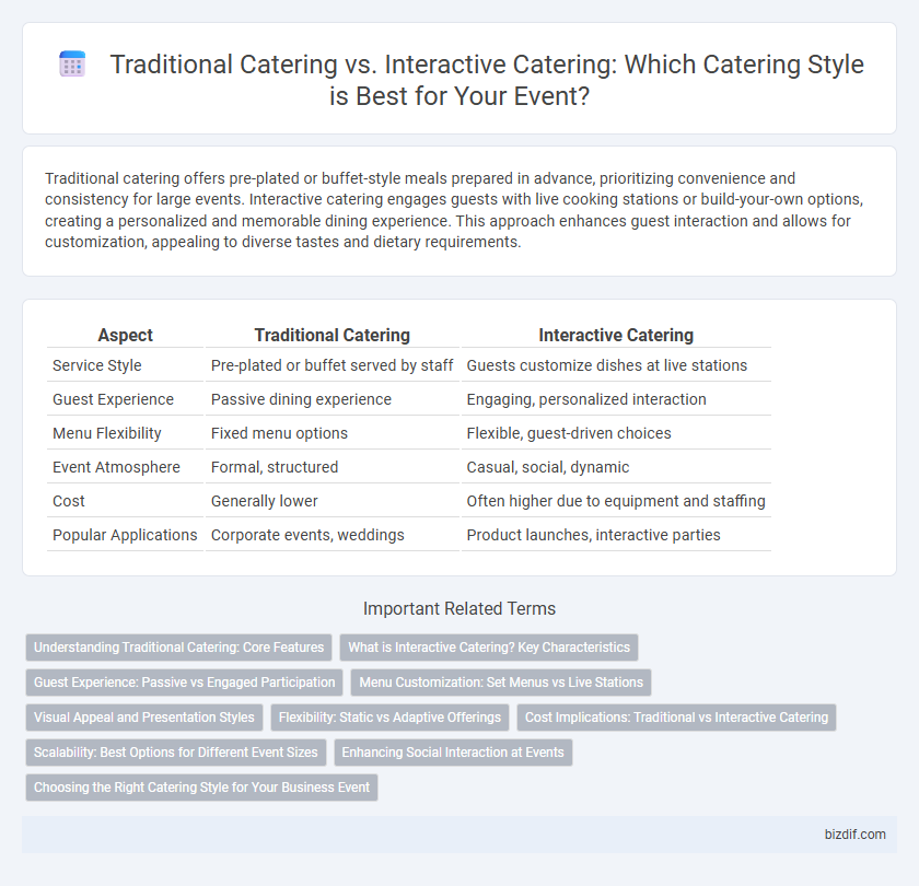 Traditional Catering vs. Interactive Catering: Which Catering Style is Best for Your Event?