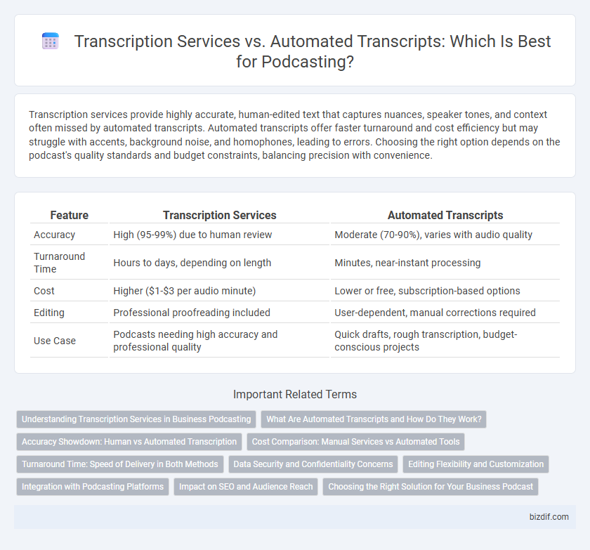 Transcription Services vs. Automated Transcripts: Which Is Best for Podcasting?