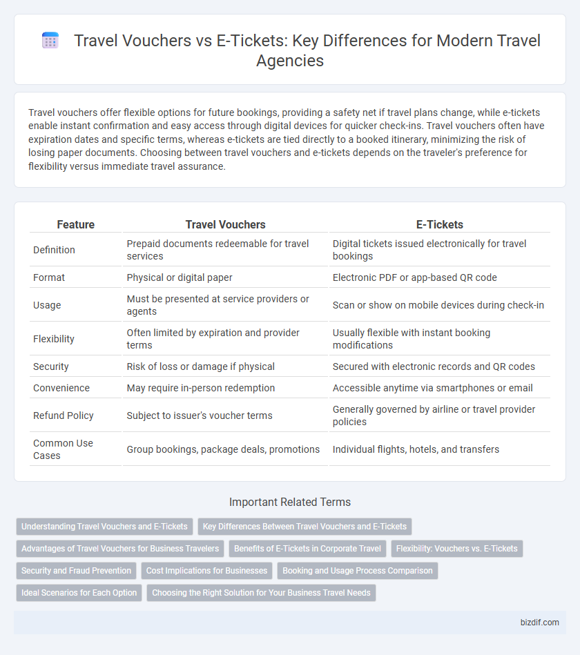 Travel Vouchers vs E-Tickets: Key Differences for Modern Travel Agencies
