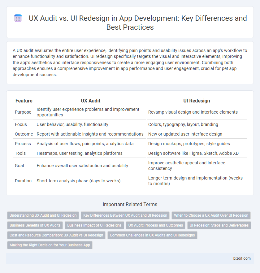 UX Audit vs. UI Redesign in App Development: Key Differences and Best Practices