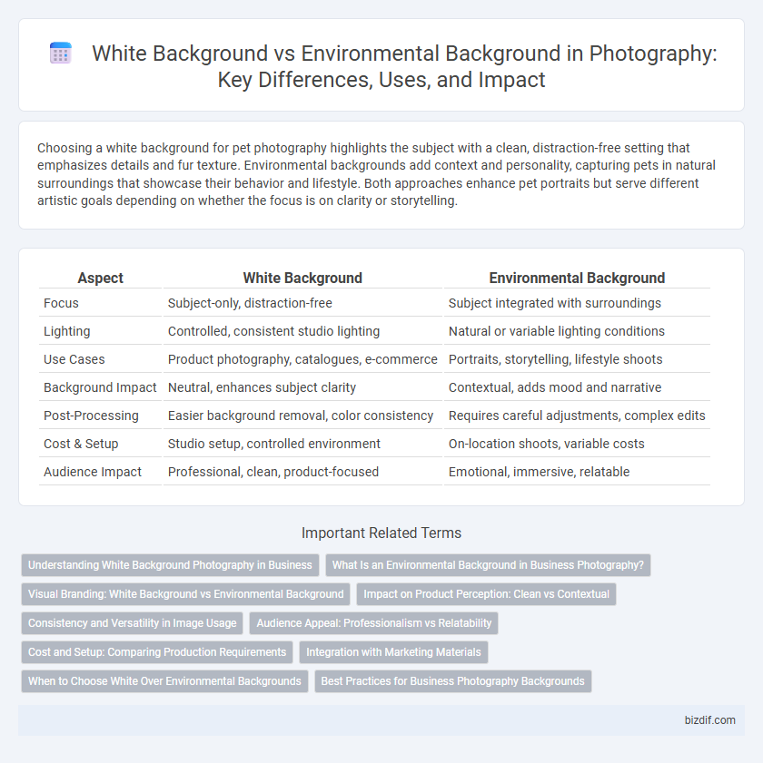 White Background vs Environmental Background in Photography: Key Differences, Uses, and Impact