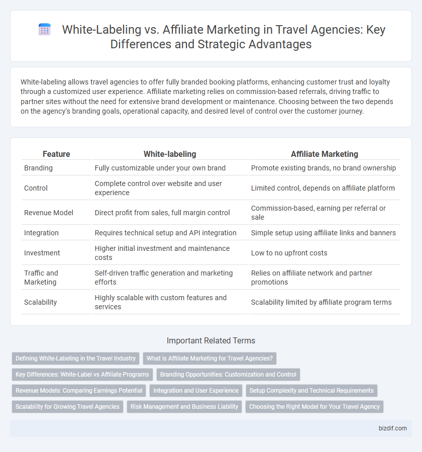 White-Labeling vs. Affiliate Marketing in Travel Agencies: Key Differences and Strategic Advantages