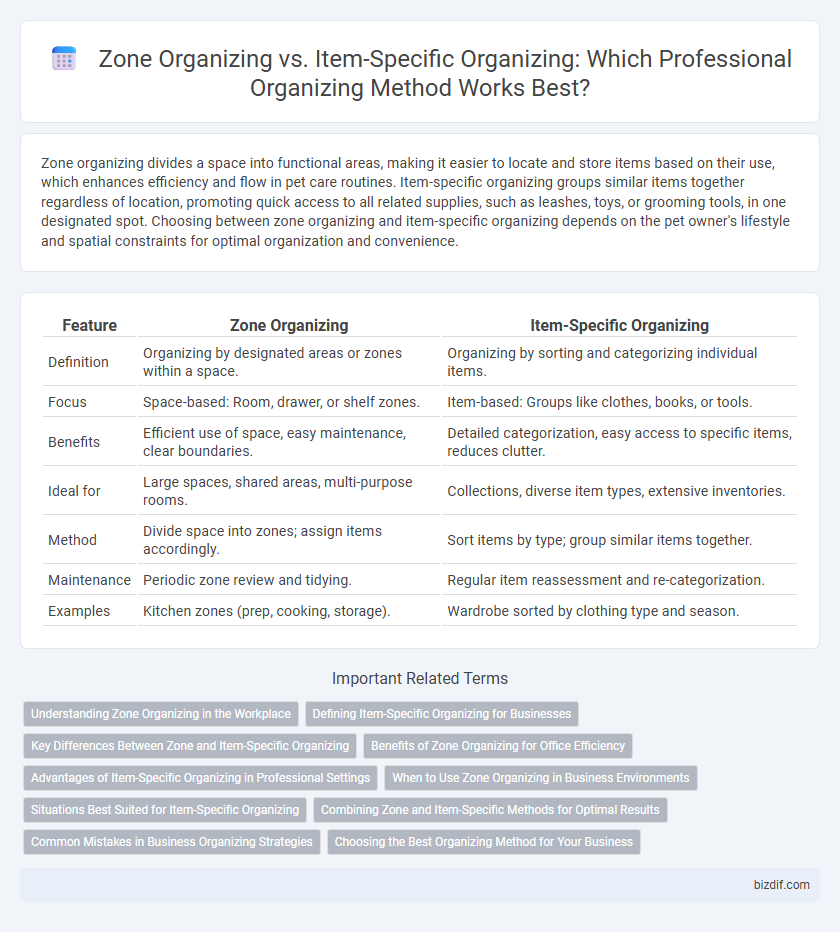 Zone Organizing vs. Item-Specific Organizing: Which Professional Organizing Method Works Best?