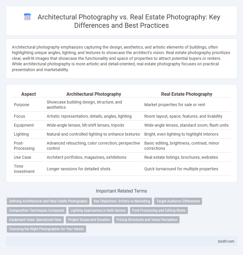 Architectural Photography vs. Real Estate Photography: Key Differences and Best Practices