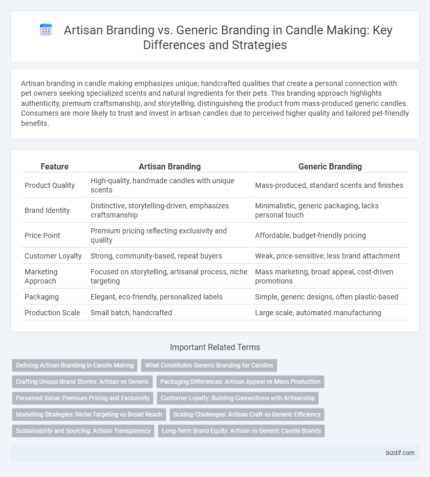 Artisan Branding vs. Generic Branding in Candle Making: Key Differences and Strategies