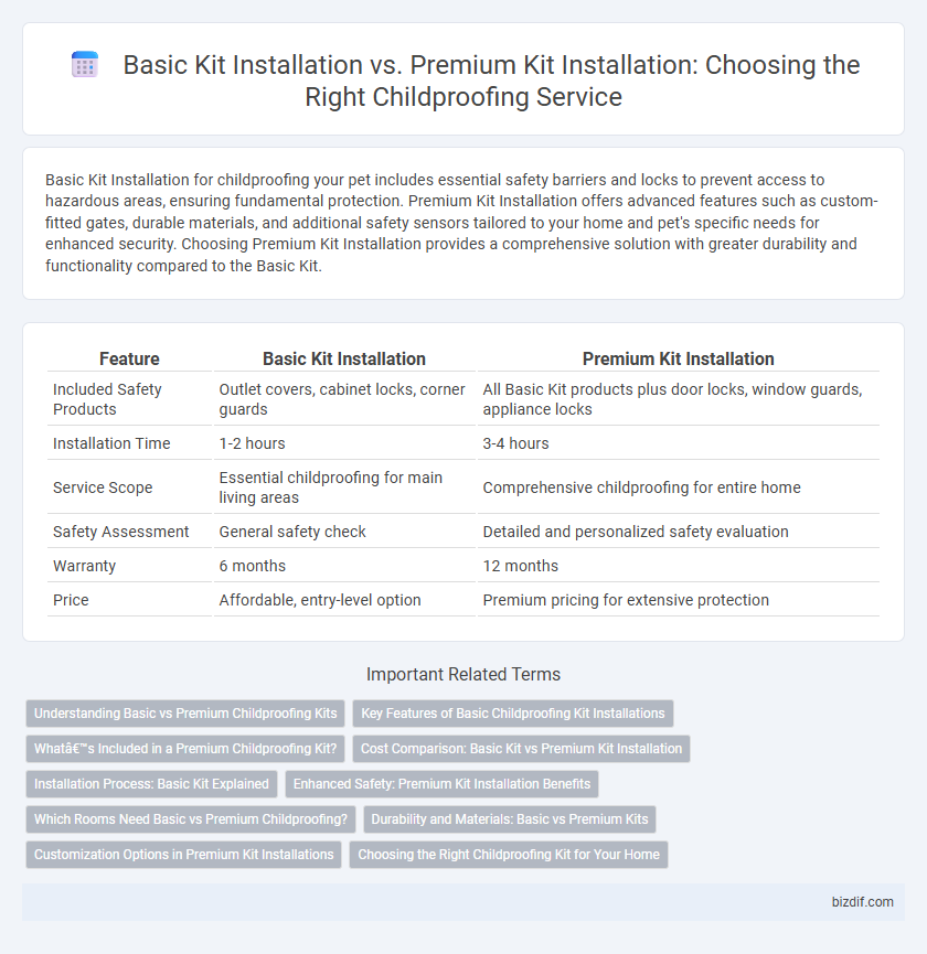 Basic Kit Installation vs. Premium Kit Installation: Choosing the Right Childproofing Service