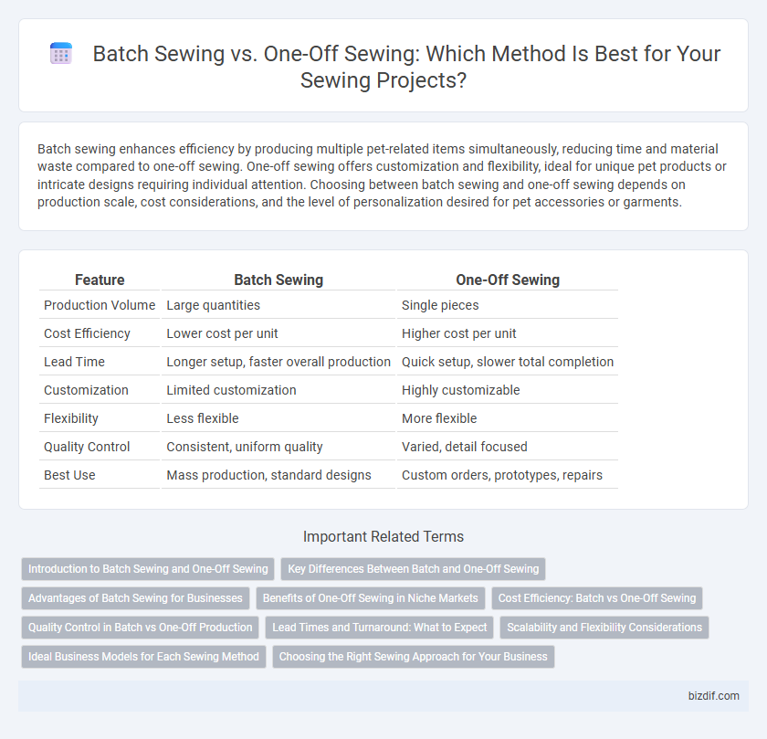 Batch Sewing vs. One-Off Sewing: Which Method Is Best for Your Sewing Projects?