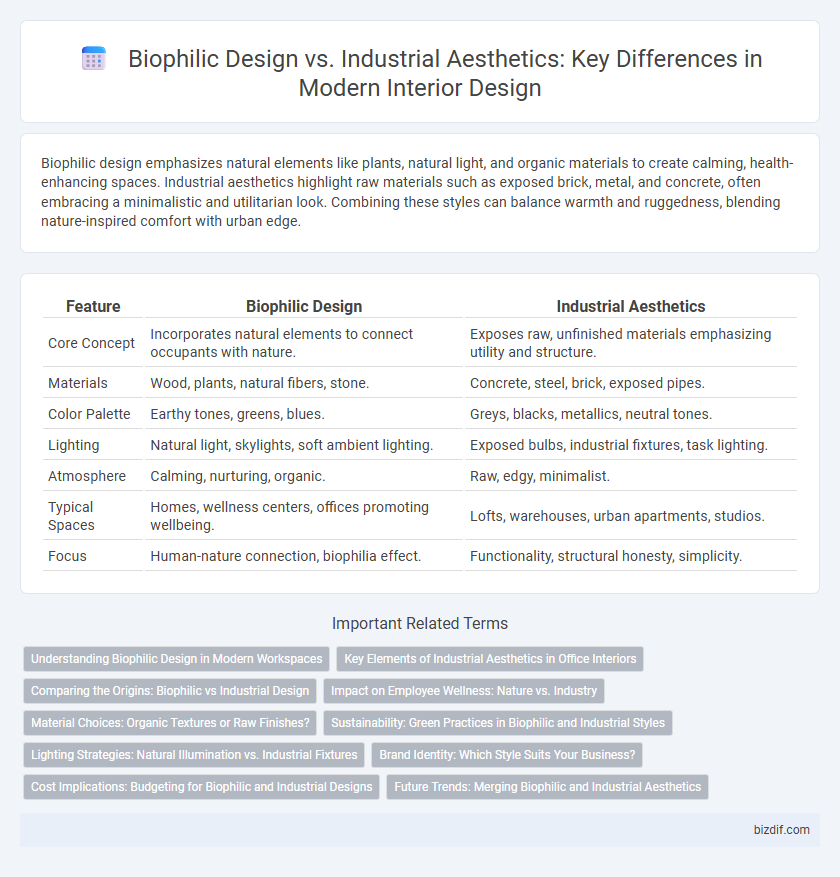 Biophilic Design vs. Industrial Aesthetics: Key Differences in Modern Interior Design