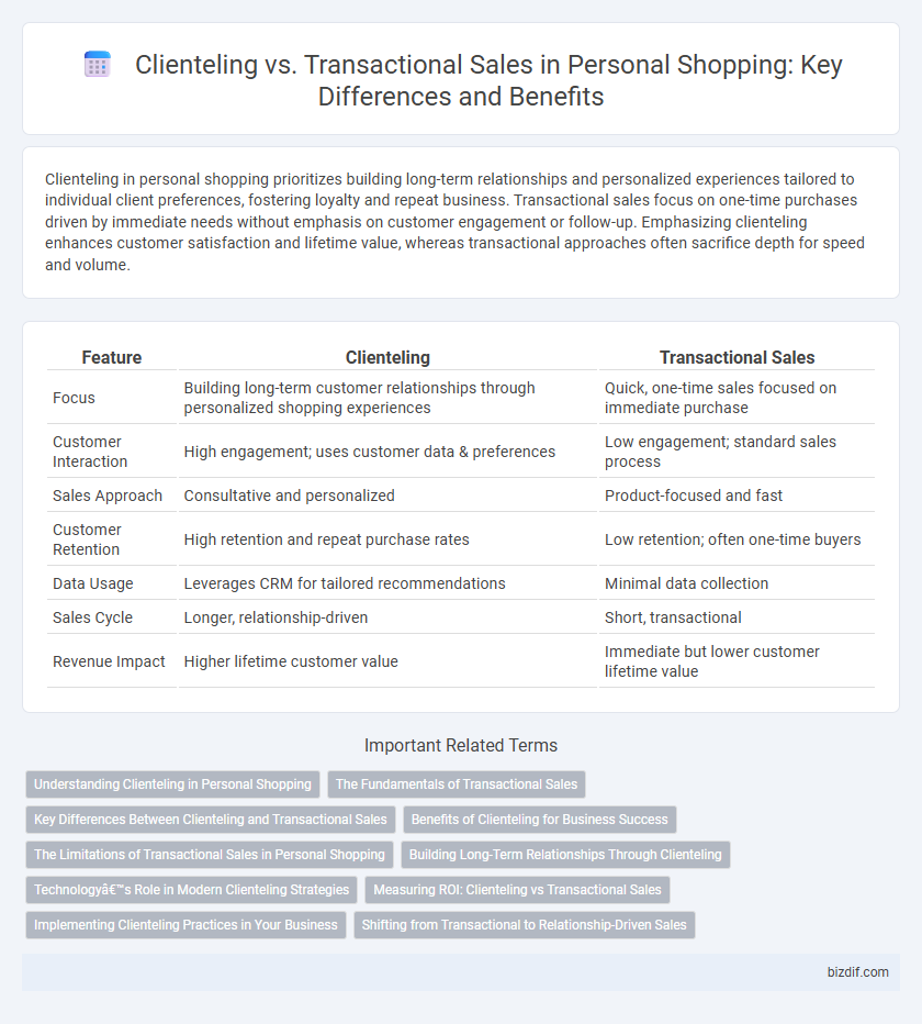 Clienteling vs. Transactional Sales in Personal Shopping: Key Differences and Benefits