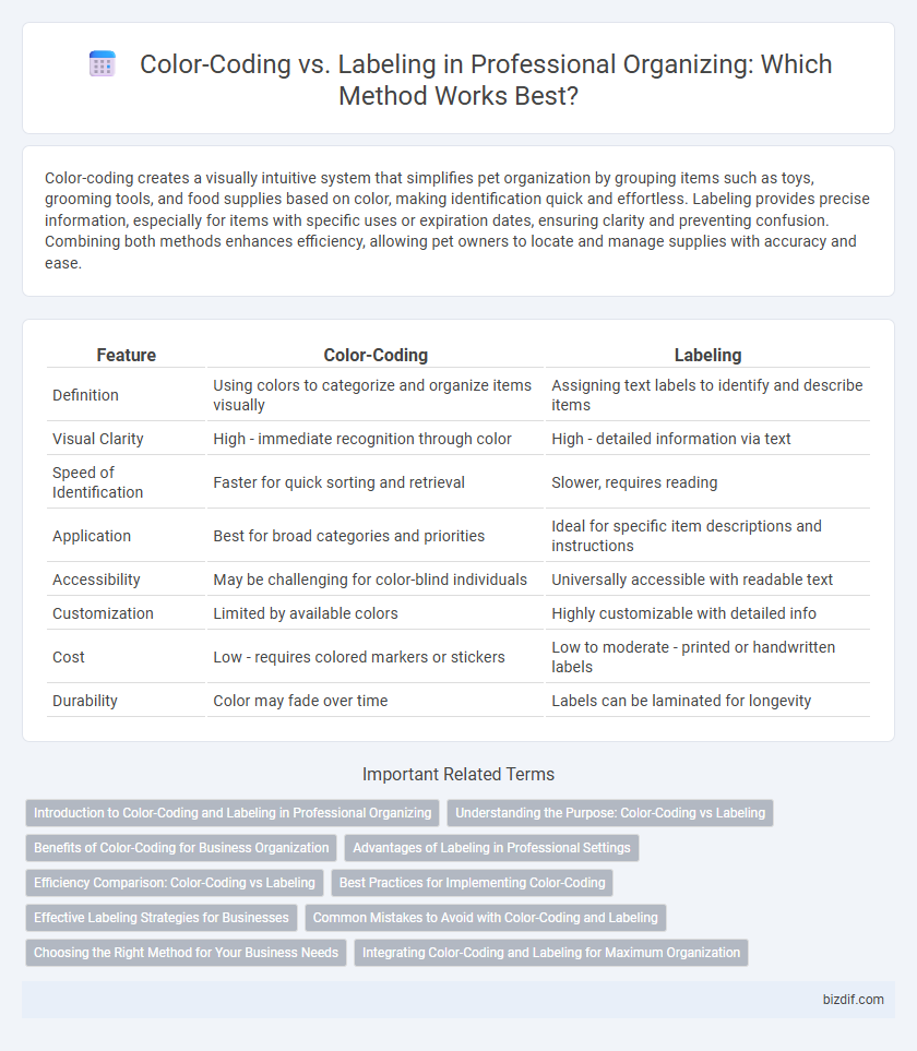 Color-Coding vs. Labeling in Professional Organizing: Which Method Works Best?