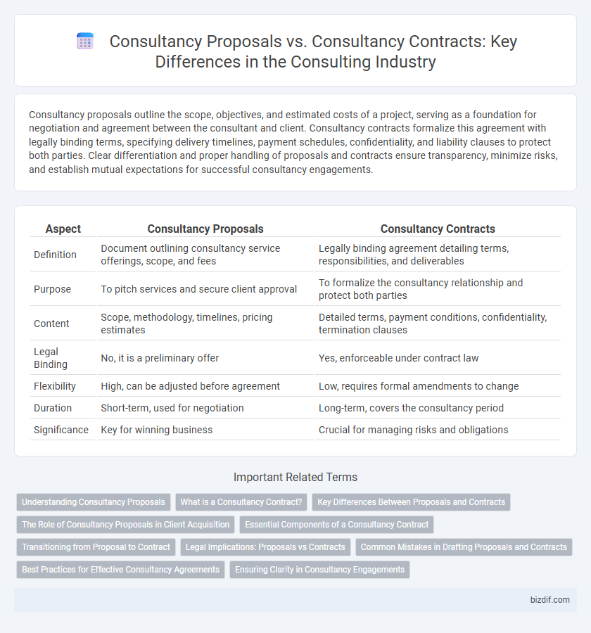 Consultancy Proposals vs. Consultancy Contracts: Key Differences in the Consulting Industry