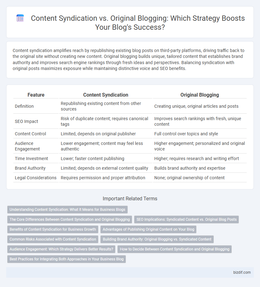Content Syndication vs. Original Blogging: Which Strategy Boosts Your Blog's Success?