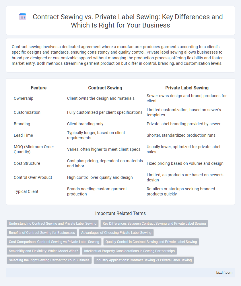 Contract Sewing vs. Private Label Sewing: Key Differences and Which Is Right for Your Business