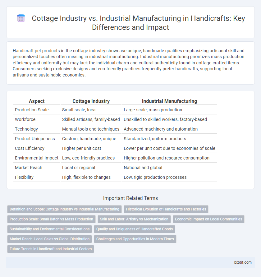 Cottage Industry vs. Industrial Manufacturing in Handicrafts: Key Differences and Impact